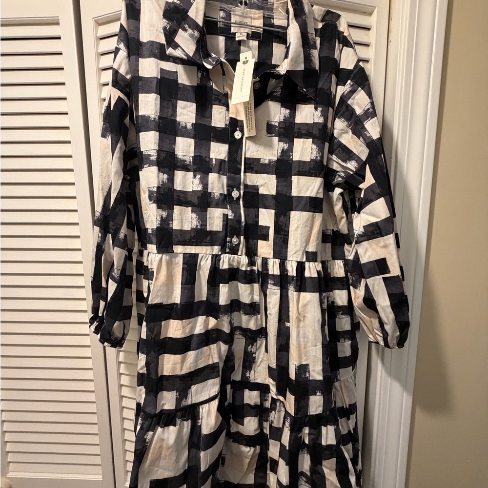 Anthropologie MaeveThe Bettina Tiered Shirt Dress